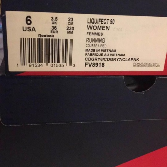 BRAND NEW women reebok liquifect running shoes size US 6 & US 6.5 - Picture 6 of 6